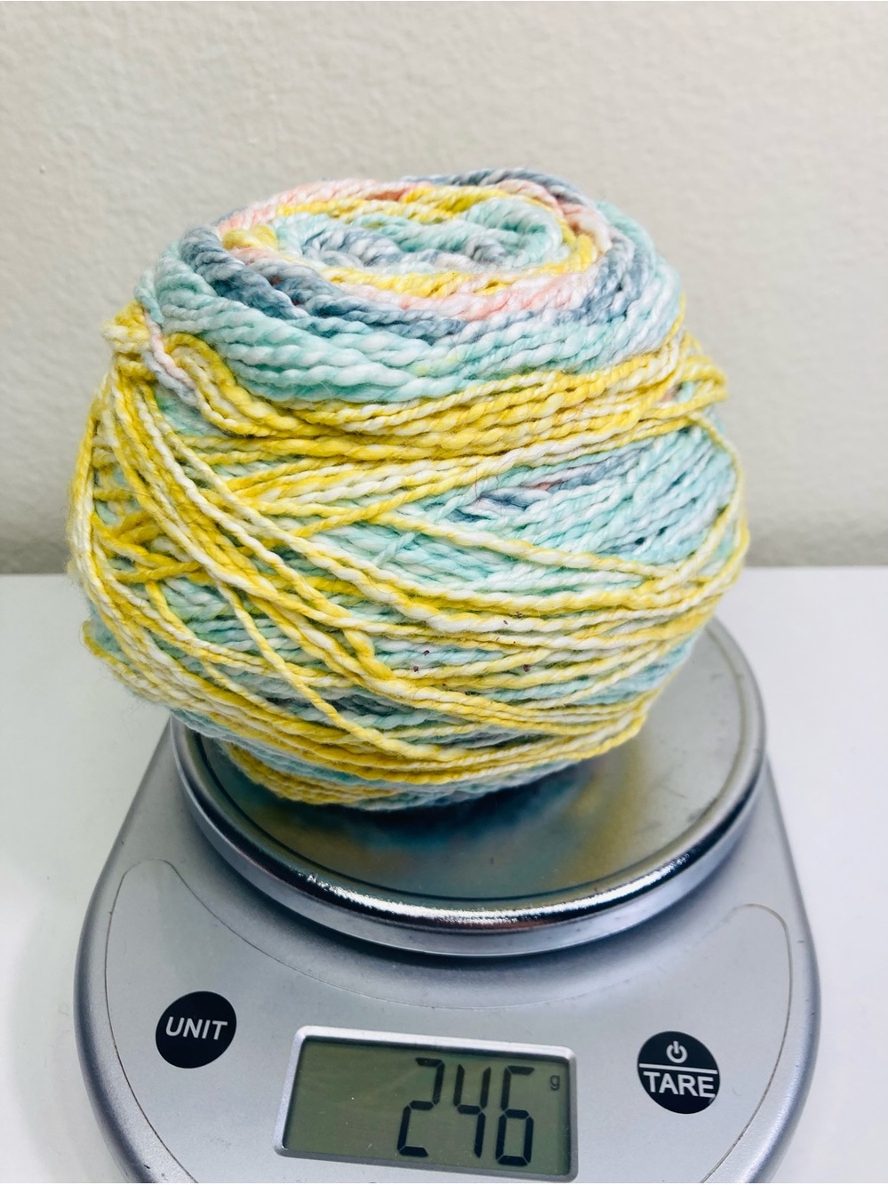 Bargain Yarn: 8.68 oz / 246 g Untagged Cotton Blend Feeling Variegated Cake